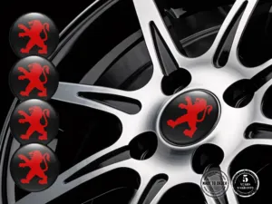 Peugeot Radaufkleber Ausgabe Luxusgewölbte Logos